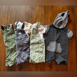EUC Carters Summer 6mo Summer overalls